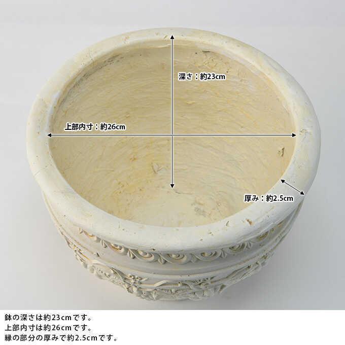 大きい 大型 アンティーク 植木鉢 花器 プランター 鉢 ローマ調 ポット