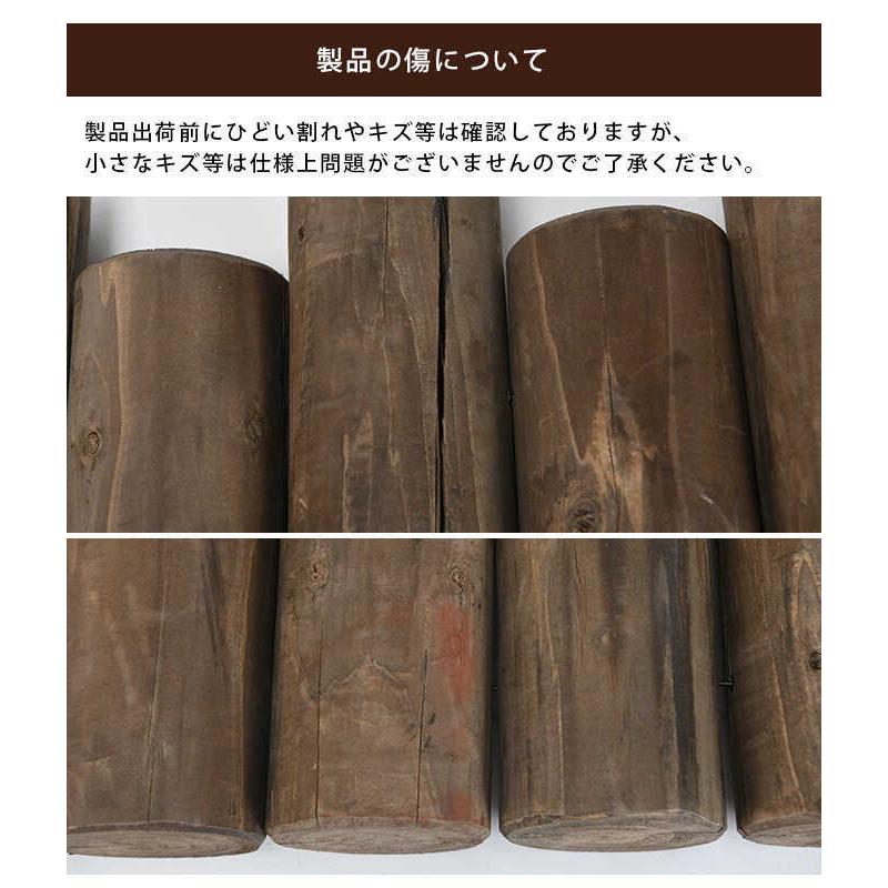 最新最全の 花壇 柵 屋外 フェンス 仕切り 囲い ウッド アンティーク 連杭丸太花壇柵 ミニ Aynaelda Com