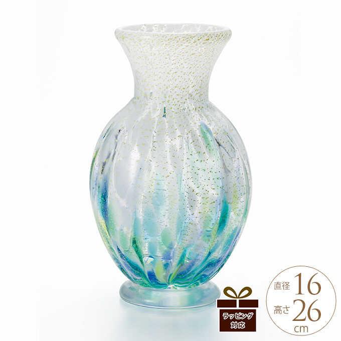 ガラス花瓶 国産 花器 おしゃれ 津軽びいどろ 花瓶 ガラス 日本製 津軽 龍飛岬 紫陽花 とっくり型 高さ26cm Pg ガーデン用品屋さん 通販 Yahoo ショッピング