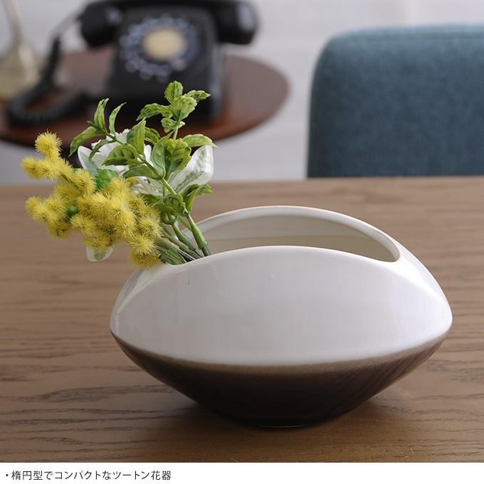 和風花器 昼と夜の境 楕円 陶器 白 黒 フラワーベース プランター 生け花 フラワーポット 和室 おしゃれ Pg ガーデン用品屋さん 通販 Yahoo ショッピング