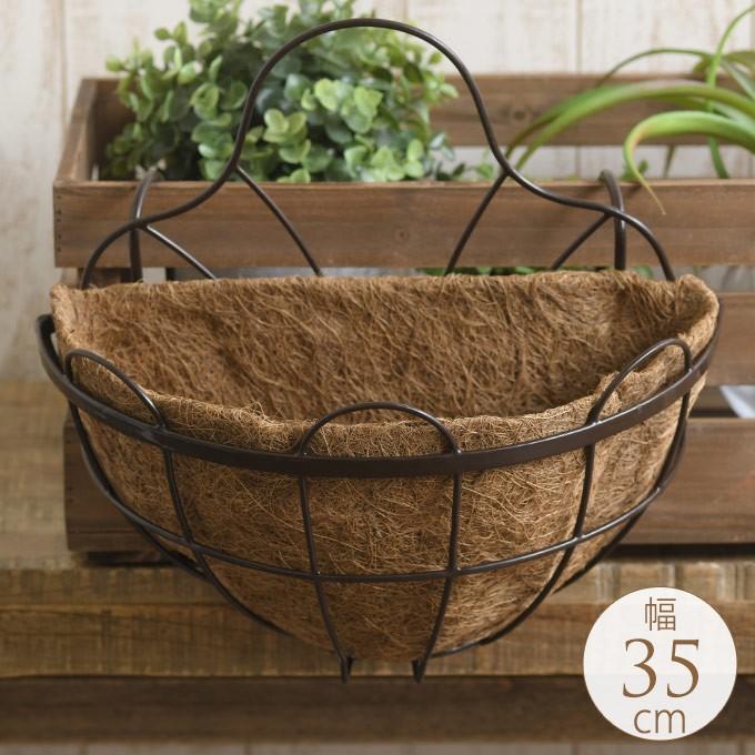 アイアン 壁掛けプランター ココヤシマット付き 幅35cm ブラック 洋風 ウォールプランター ベランダ バルコニー Pg ガーデン用品屋さん 通販 Yahoo ショッピング