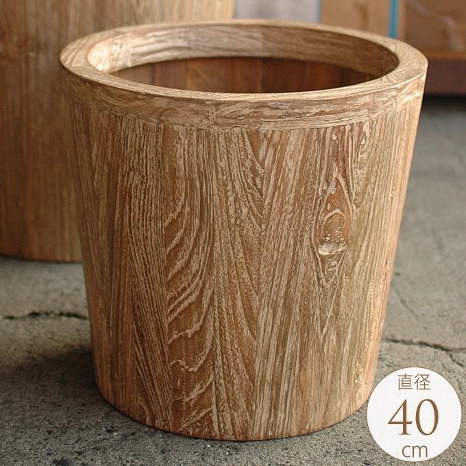 ウッド プランター 大きい 鉢カバー 天然 自然 ナチュラル そのままの木目が美しい チークウッドプランター サークル 高さ40cm Pg ガーデン用品屋さん 通販 Yahoo ショッピング