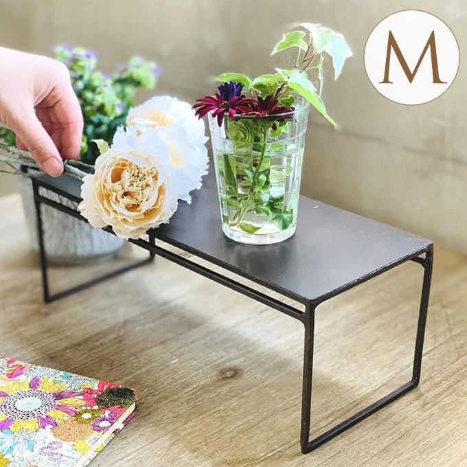 営業 シェルフ 北欧 アイアン おしゃれ アンティーク ディスプレイ 棚 無垢 花台 テーブル ディスプレイ アイアン テーブル ワイド M