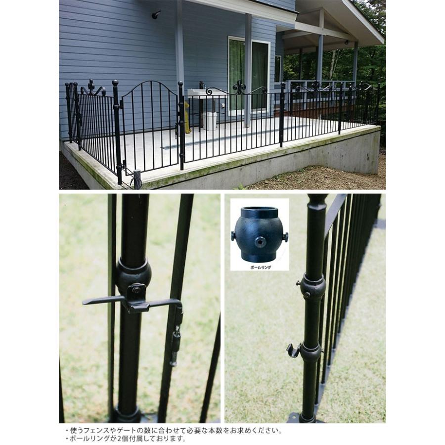アイアン フェンス ポール 専用フェンス柱 フレンチシャープ ポール ブラック 門扉 フェンス別売り Pg 194 ガーデン用品屋さん 通販 Yahoo ショッピング