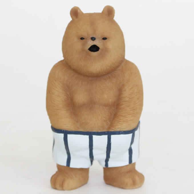 クマ グッズ 熊 置物 だらしない お父さん ぶさいく 表情 父親 中年 かわいくない オブジェ 休日のおっさんベアー 海水浴 ふてくされ Pg 984 ガーデン用品屋さん 通販 Yahoo ショッピング