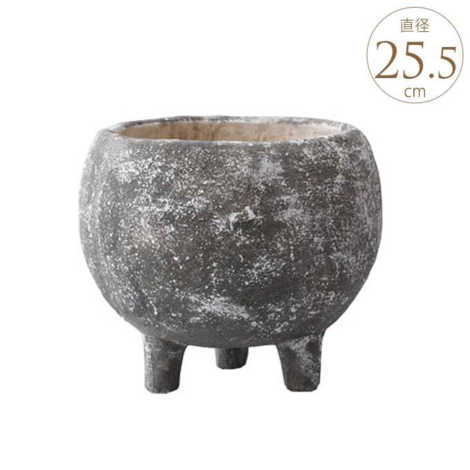 ナチュラル プランターカバー 底穴なし ガーデニング 古風 アンティーク 鉢 コンクリート 古き自然 ボウル型 足付 L 直径25 5cm Pg ガーデン用品屋さん 通販 Yahoo ショッピング