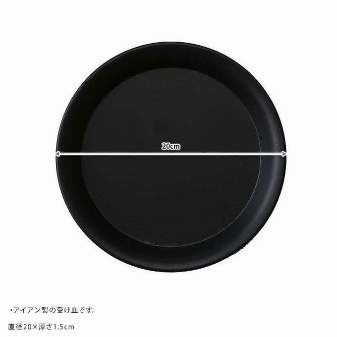 受け皿 アイアンソーサー 直径20cm 皿 鉢用 4号 5号 6号ソーサー