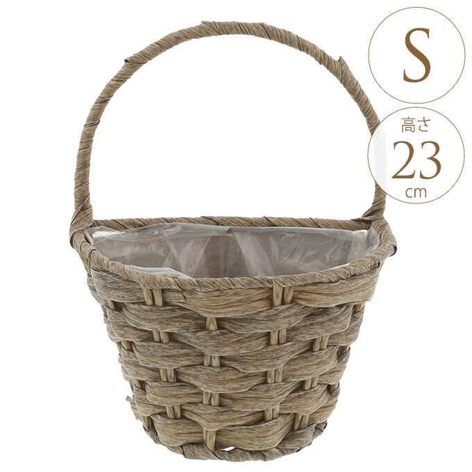 屋外 鉢カバー おしゃれ ラタン プランター カゴ ガーデニング バスケット ラタン調 ボタニカル セミサークル S Pg ガーデン用品屋さん 通販 Yahoo ショッピング
