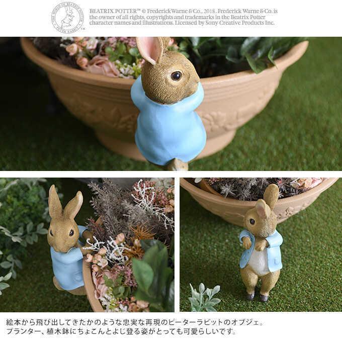 ピーターラビット 鉢オブジェ ひっかけウサギ ガーデン 雑貨 絵本 映画 ピーター グッズ 人気 鉢飾り オブジェ かわいい :PG-24516: ガーデン用品屋さん 通販 ピーターラビット オブジェ 心配する お母さんとピーター 置物 ガーデン雑貨 おしゃれ ウサギ かわいい 飾り 絵本 人気 ガーデン 雑貨