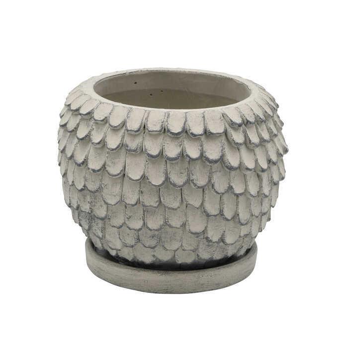 プランター おしゃれ 鉢 底穴あり ガーデン 雑貨 鳥の民族 手作り アンティーク プランターポット M ベージュ Pg ガーデン用品屋さん 通販 Yahoo ショッピング