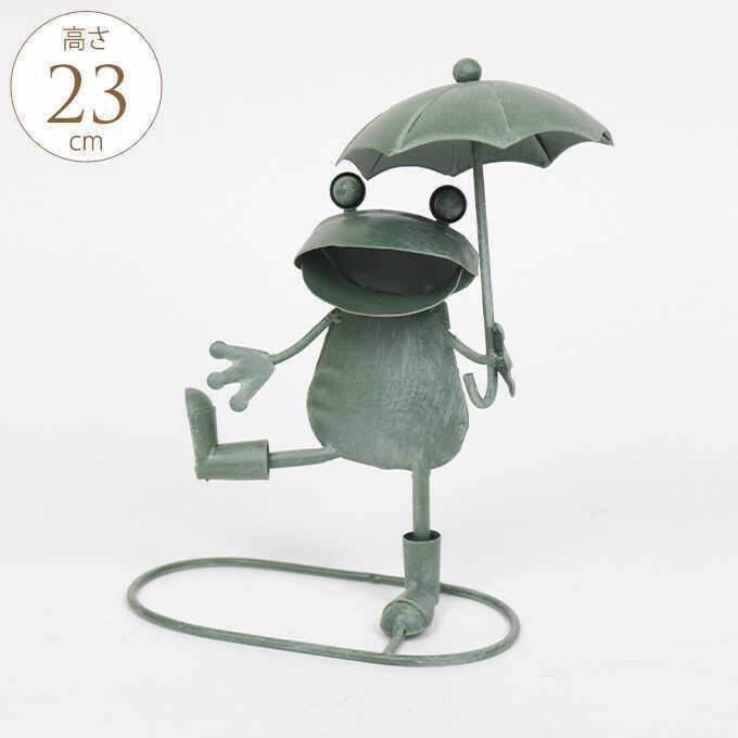 公式 ガーデン 雑貨 ブリキ カエル オブジェ 置物 おしゃれ かわいい ガーデニング雑貨 ブリキカエル 雨の日