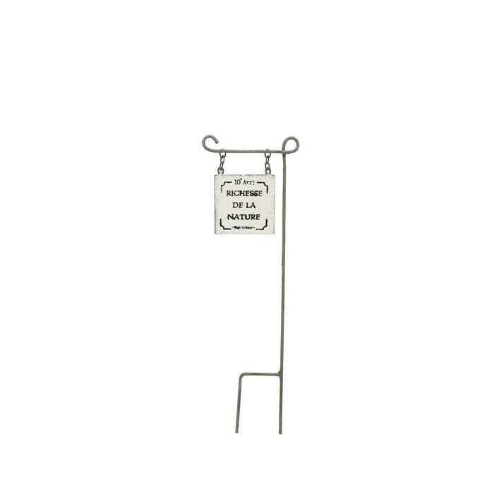 割引クーポン ガーデンピック ジャンク ブリキ 看板 レクタングル S ホワイト ガーデニング ピック 鉢 飾り 花壇 目印 おしゃれ ガーデニング雑貨 フラワーピック Supplystudies Com