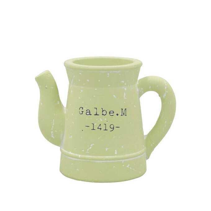絵本の世界 プランター かわいい ポット メルヘンカラー コーヒーポット ミニ ミントグリーン 植木鉢 小さい フラワーポット 北欧 底穴あり 鉢 メーカー公式
