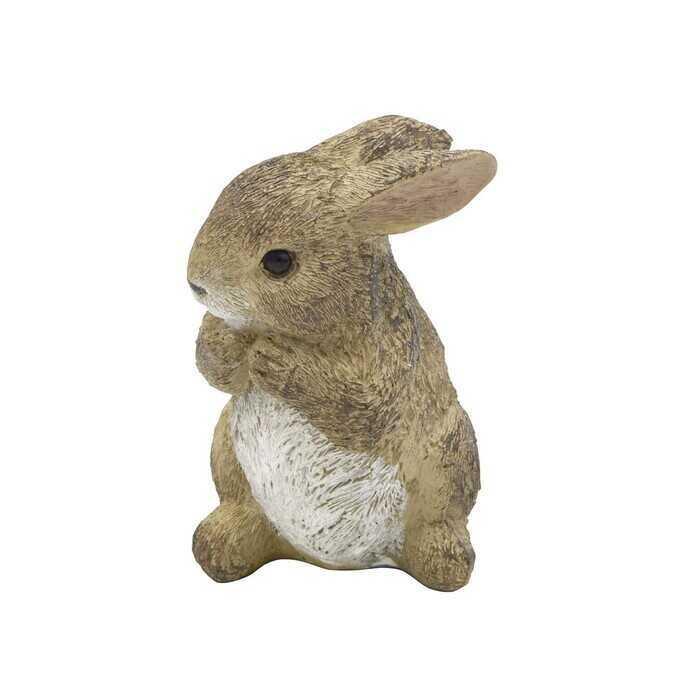 ガーデン 置物 おしゃれ ガーデニング 雑貨 かわいい アンティーク ミニうさぎ もぐもぐ食事中 ブラウン Pg ガーデン用品屋さん 通販 Yahoo ショッピング