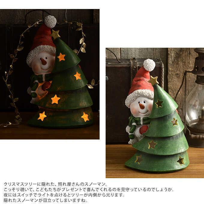 半額 クリスマス 雑貨 置物 北欧 スノーマンのかくれんぼ Ledライト クリスマス雑貨 オブジェ インテリア 飾り おしゃれ Pg 270 ガーデン用品屋さん 通販 Yahoo ショッピング