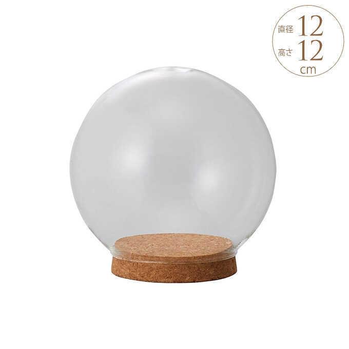 Clay（クレイ） ガラスドーム ウィズコルク 直径12×高さ12cm