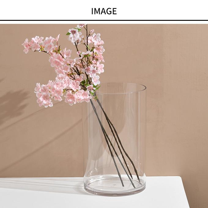Clay（クレイ） 花瓶 クリア 割れない ポリカ ストレートアール 直径25