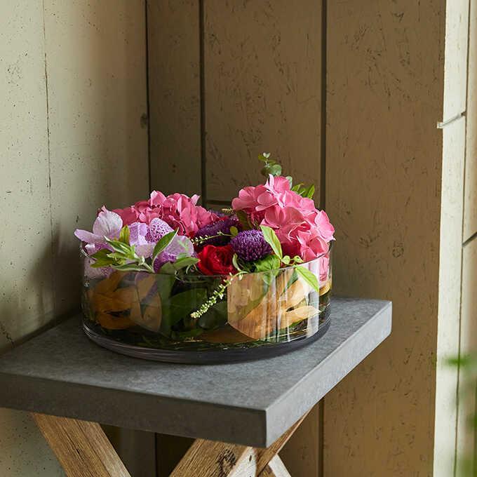 花瓶 クリア 割れない ポリカ ストレート アール　直径35×高さ60cm フラワーベース 背の高い 大きい シンプル 大型 透明_2