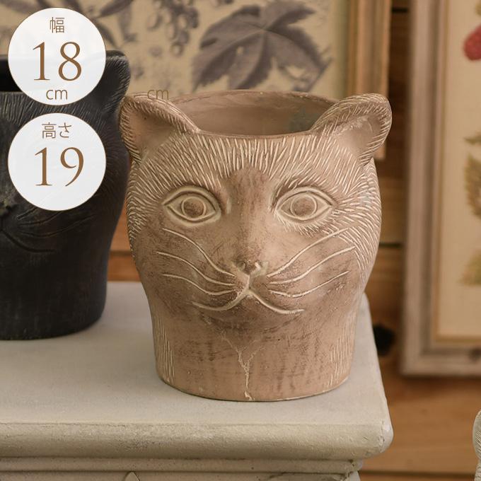 70sヨーロッパ 輸入VINTAGE planter ポッド アンティーク 雑貨 アンティーク プランター パクスロマーナ 猫の王 ナチュラル