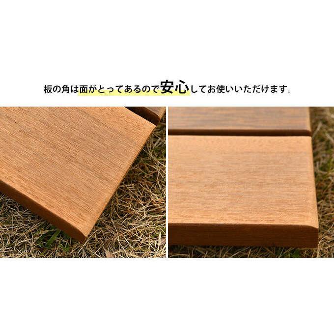 ウッドデッキ 木製 屋外 ベランダ ウッドパネル 連結可能 天然木 