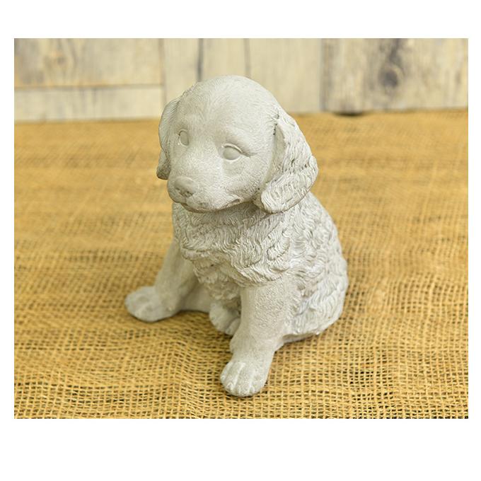 イヌ　石像　ガーデン　オブジェ　置物 ガーデン雑貨 イヌ 置物 おしゃれ ジャルダン 石像風 ドッグ A