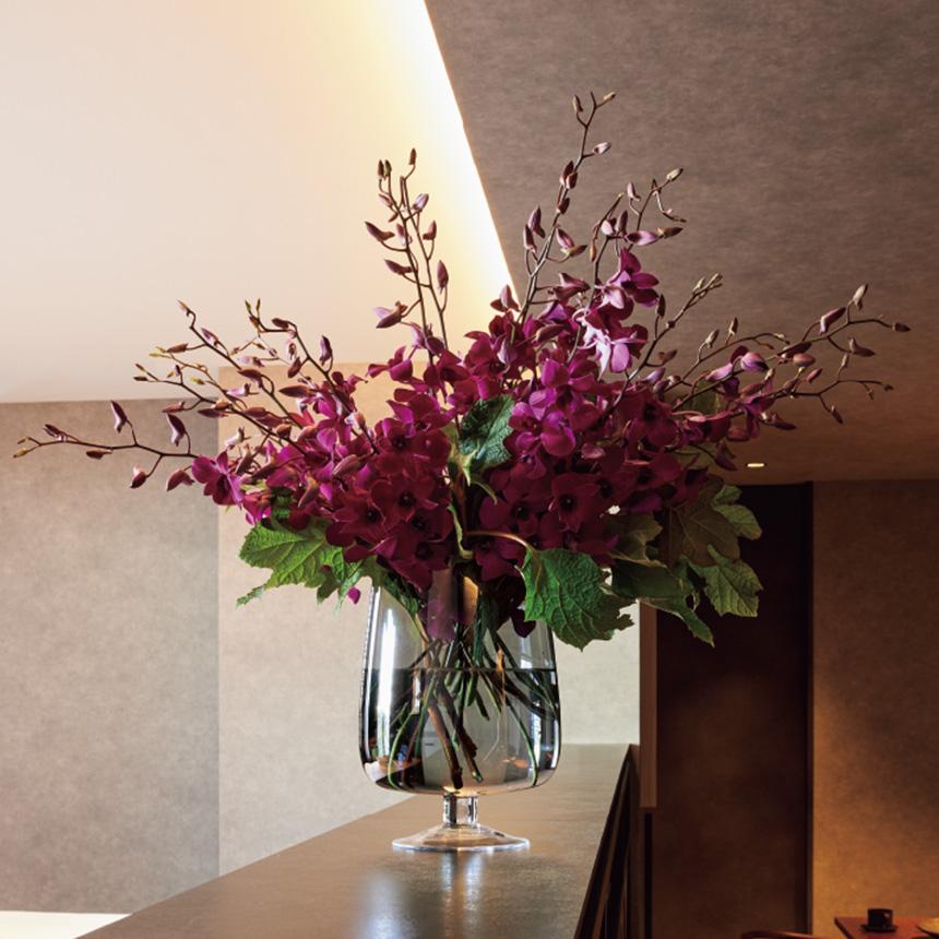 多色ガラス花瓶 中型#高さ２８cm位 Clay（クレイ） 花瓶 ガラス 北欧 大きい Soiree M 高さ28cm ガラス