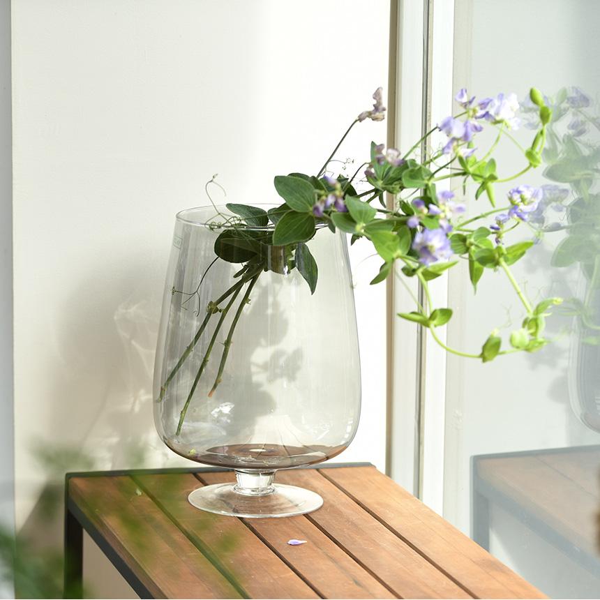 Clay（クレイ） 花瓶 ガラス 北欧 大きい Soiree L 高さ33cm ガラス