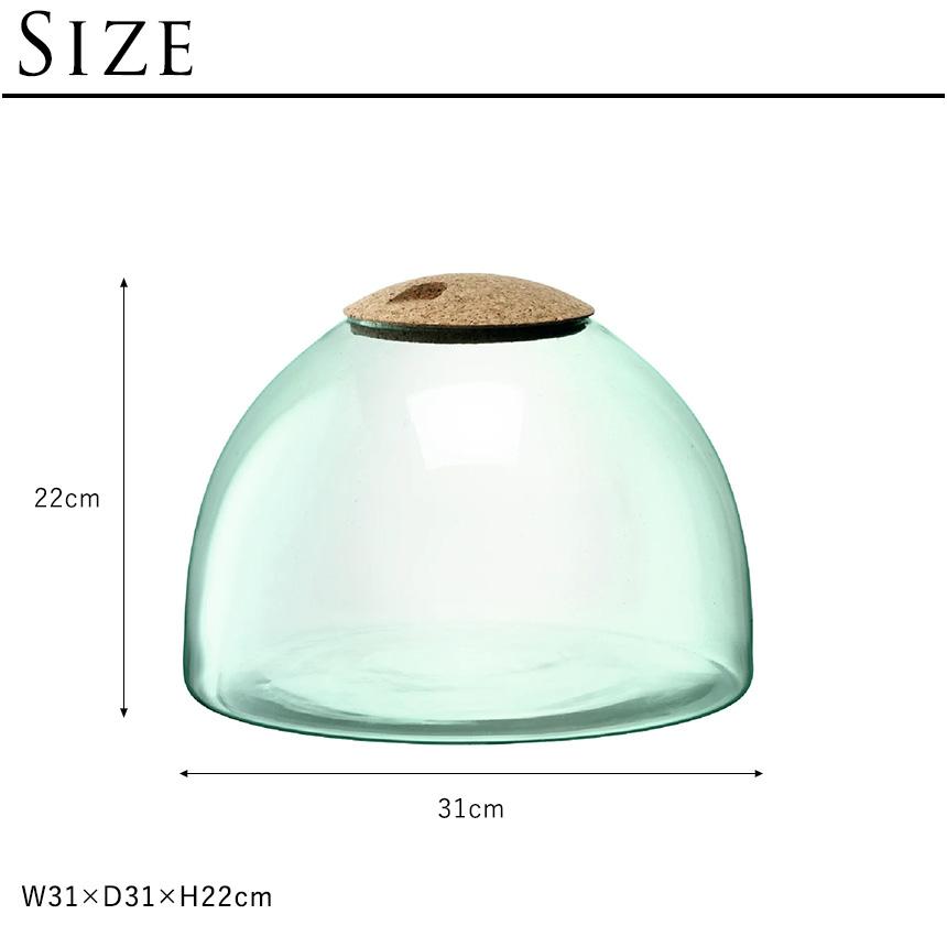 ハイドロカルチャー LSA International ガラスドーム Canopy キャノピー Closed Garden Clear H22cm クリア_5