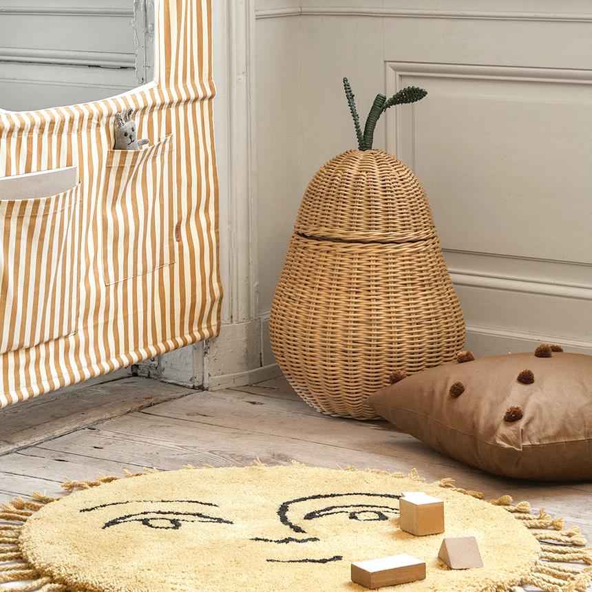 ferm LIVING Pear Braided Storage 洋ナシのカゴ Lサイズ ferm LIVING Pear Braided Storage 洋ナシのカゴ Lサイズ