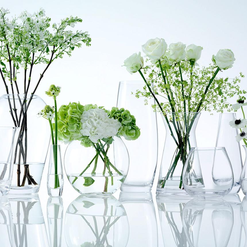 透明 ガラス おしゃれ シンプル LSA International フラワーベース GRAND STEM VASE 花瓶 H41cm_2