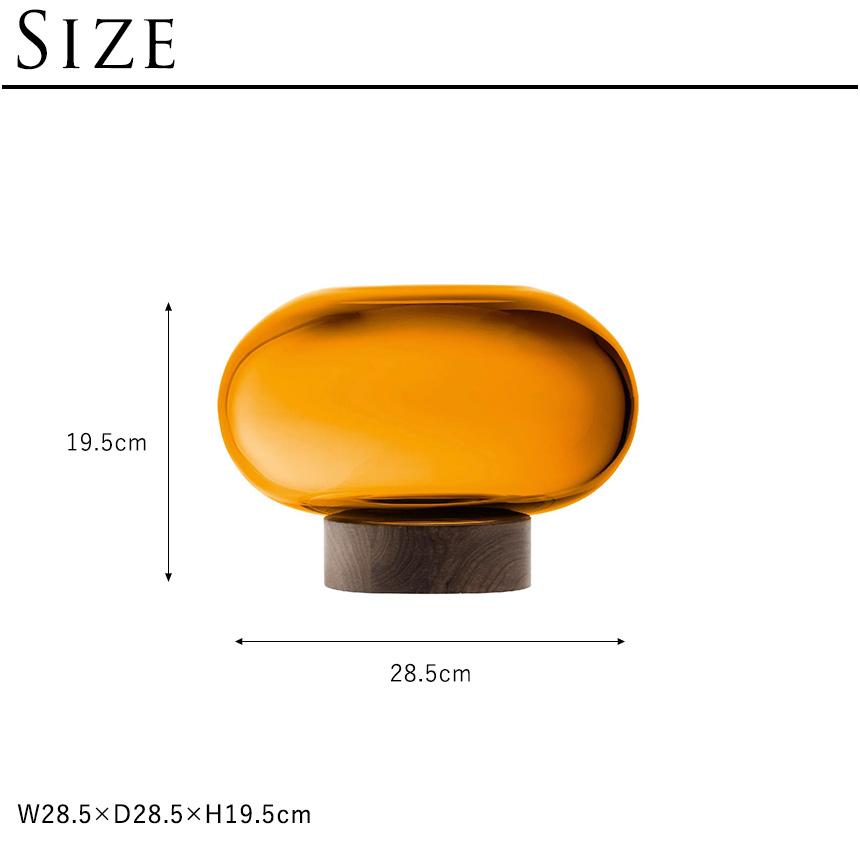 LSA International フラワーベース Oblate オブレート 花瓶 ランタン アンバー H19.5cm  透明 ガラス おしゃれ 北欧_5