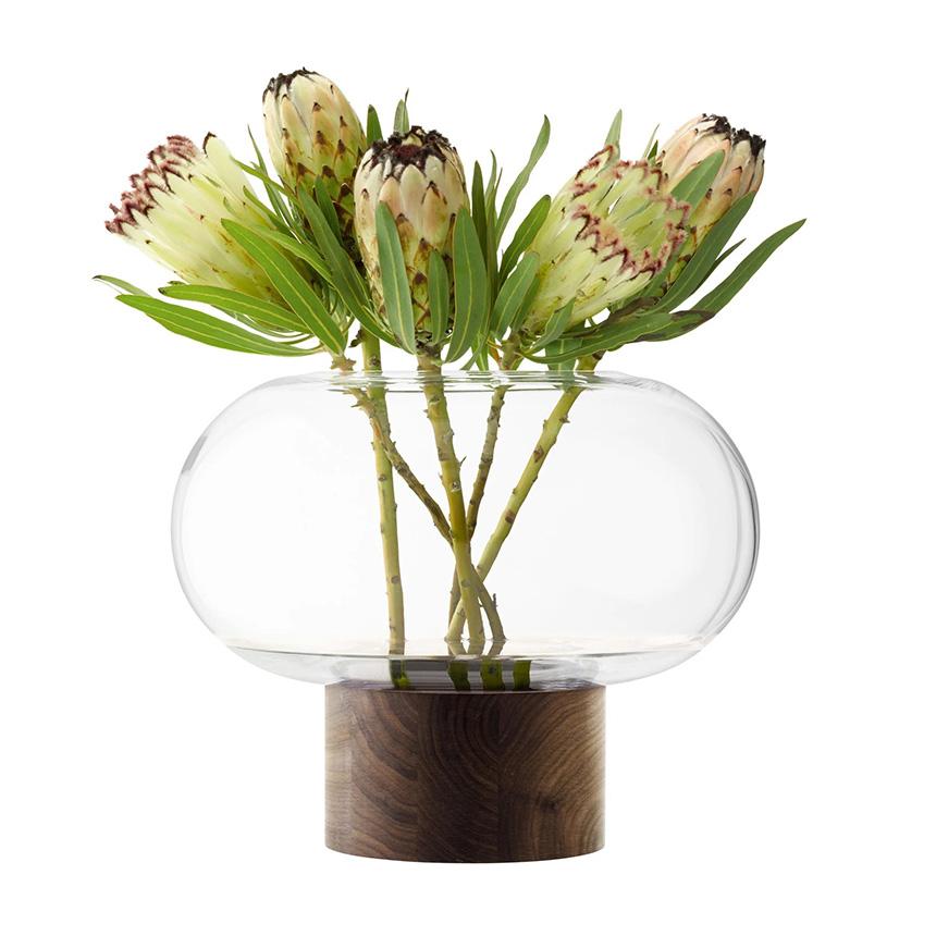 LSA International フラワーベース Oblate オブレート 花瓶 ランタン