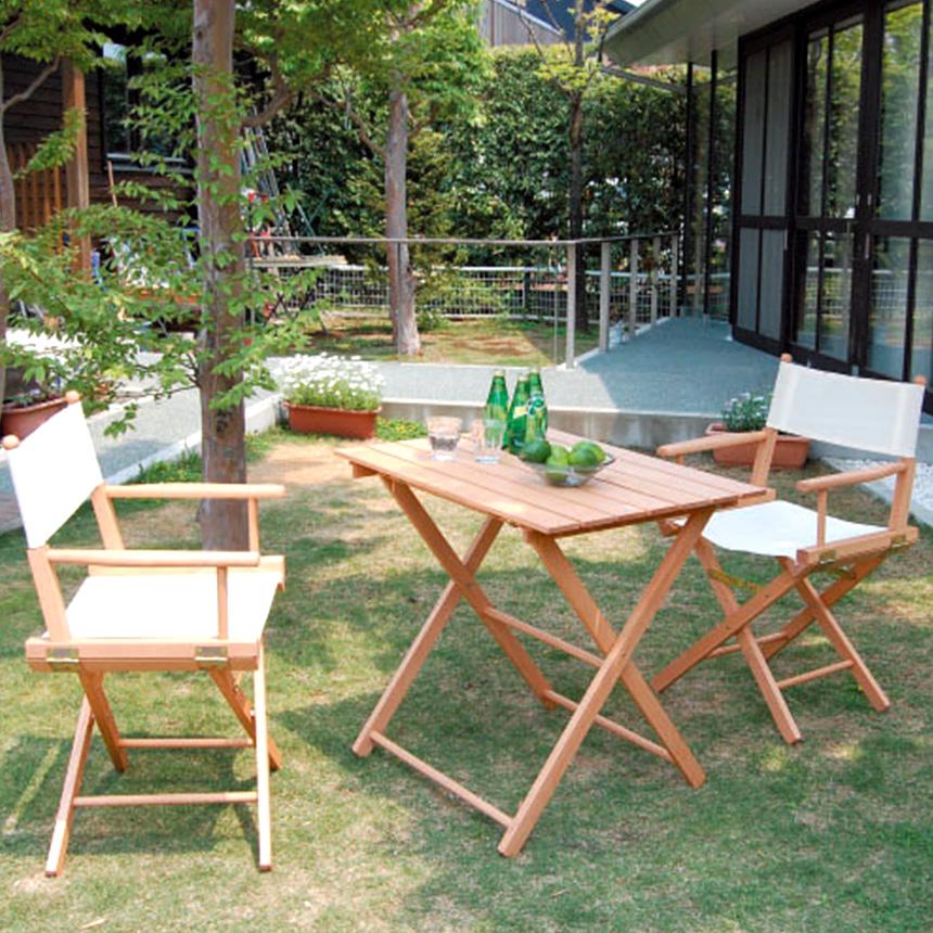 フォールディングチェア キャンプ 屋外 木製 La Sedia レジスタ P