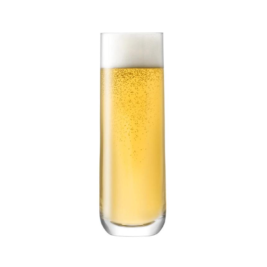 LSA BOROUGH グラス 420ml 4点セット  ガラス コップ 透明 クリア おしゃれ 北欧 ビアグラス ビール ワイン カクテル プレゼント ギフトの画像