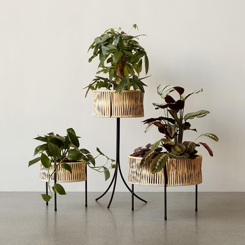 北欧】ミッドセンチュリーウッドプランター 木製 鉢 観葉植物