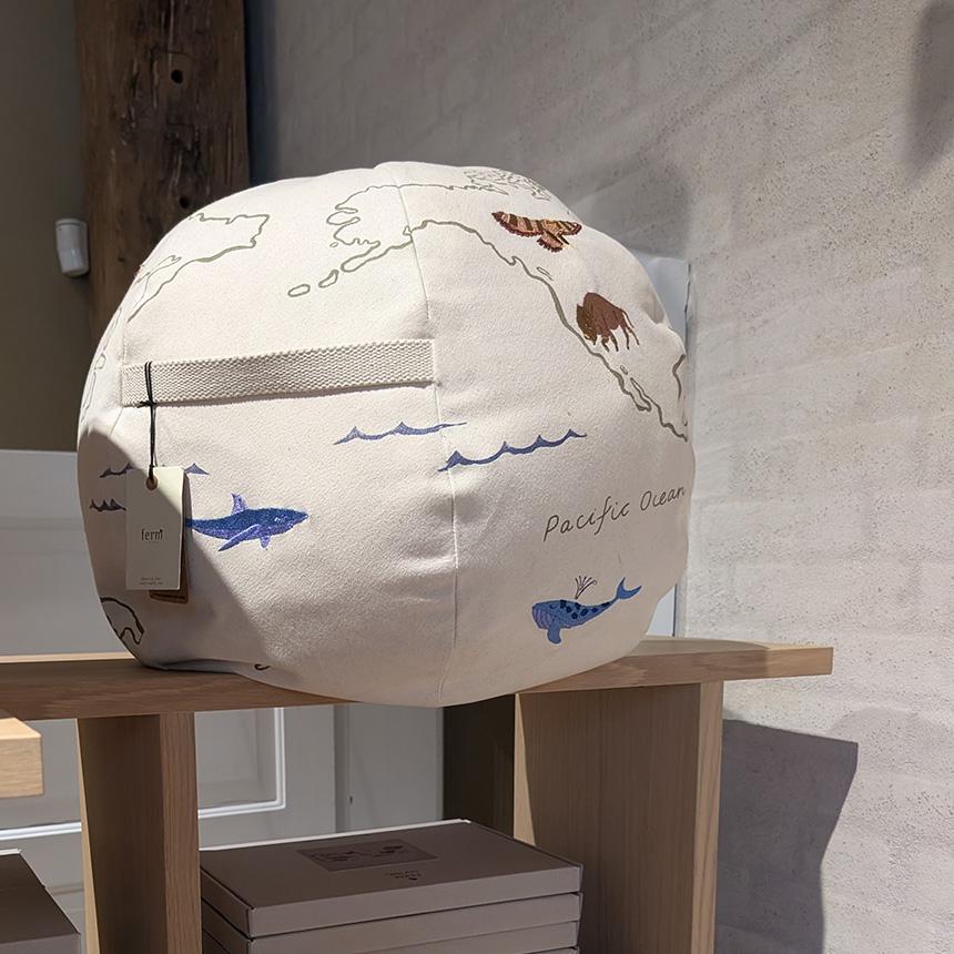 Cooler Colour 地球儀デザイン ビーズクッション 50×60cm 北欧 地球儀 クッション 最高 の家具・インテリア - Cooler Colour