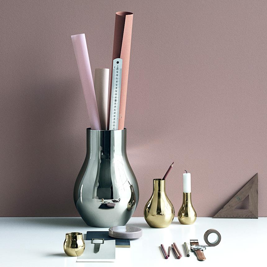 ジョージジェンセン CAFU VASE フラワーベース 花瓶 ステンレス S 直径