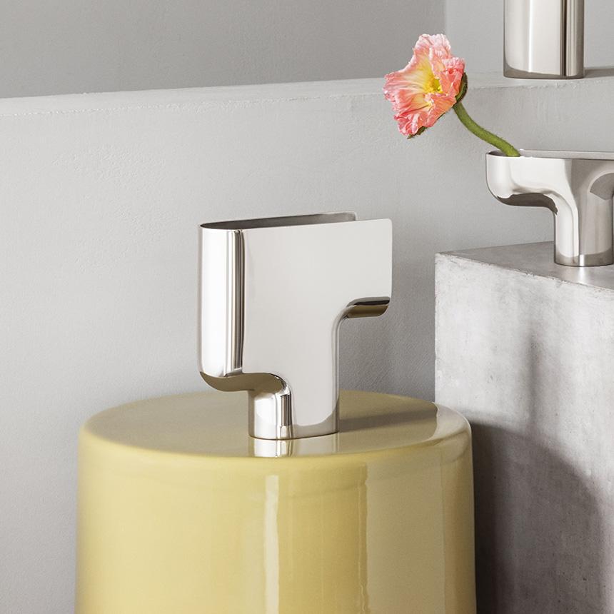 ジョージジェンセン NENDO VASE フラワーベース 花瓶 B MEDIUM ステンレス インテリア 雑貨 花器 大きい 枝 枝物 金属 シルバー 銀_2