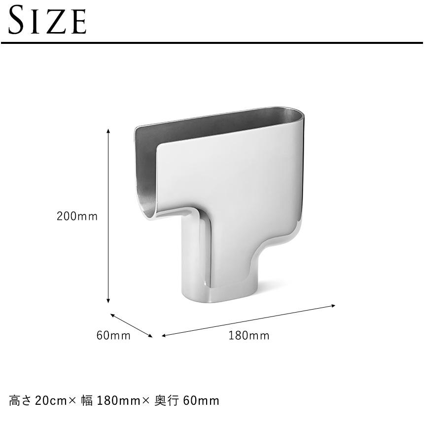 ジョージジェンセン NENDO VASE フラワーベース 花瓶 B MEDIUM ステンレス インテリア 雑貨 花器 大きい 枝 枝物 金属 シルバー 銀_5