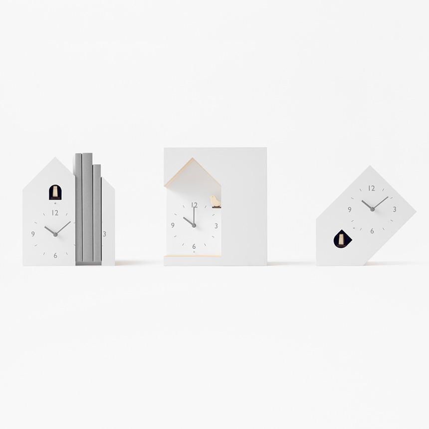 Lemnos レムノス 鳩時計 おしゃれ cuckoo-collection ブックエンド