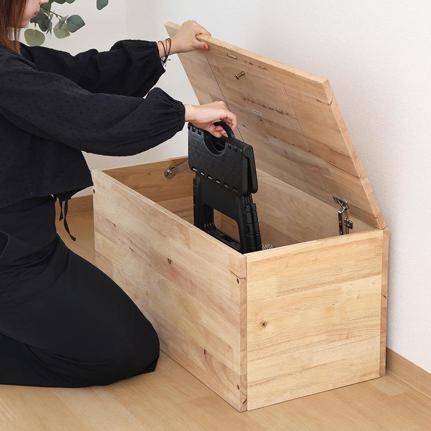 ナチュラルシグネチャー tatami 収納ベンチ 幅80cm 木製 ベンチ