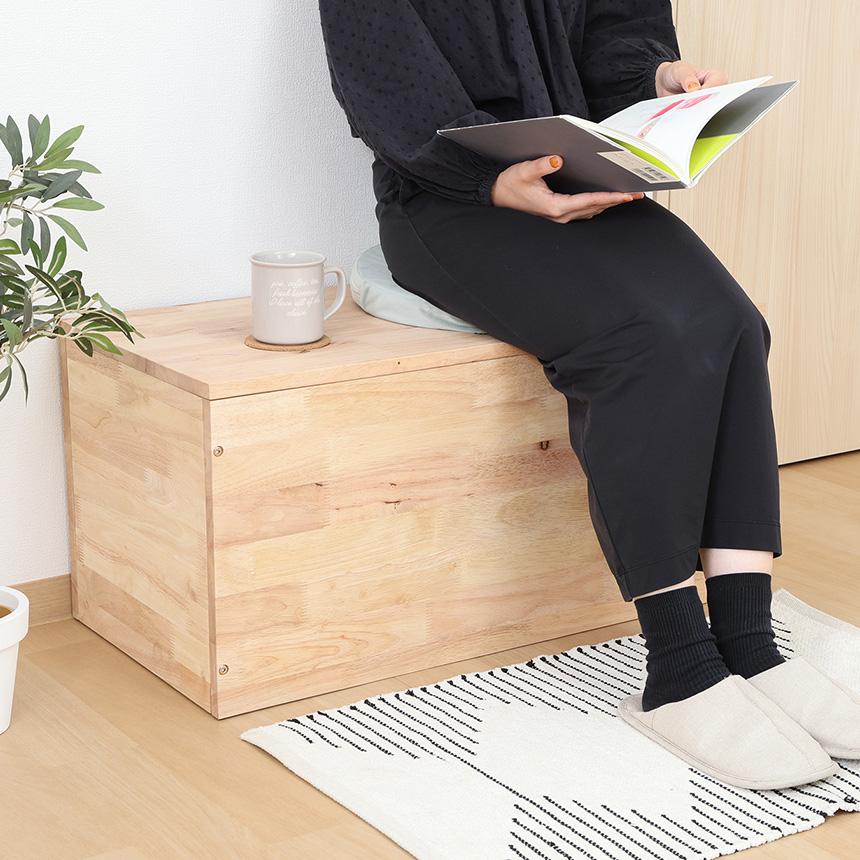 ナチュラルシグネチャー tatami 収納ベンチ 幅80cm 木製 ベンチ