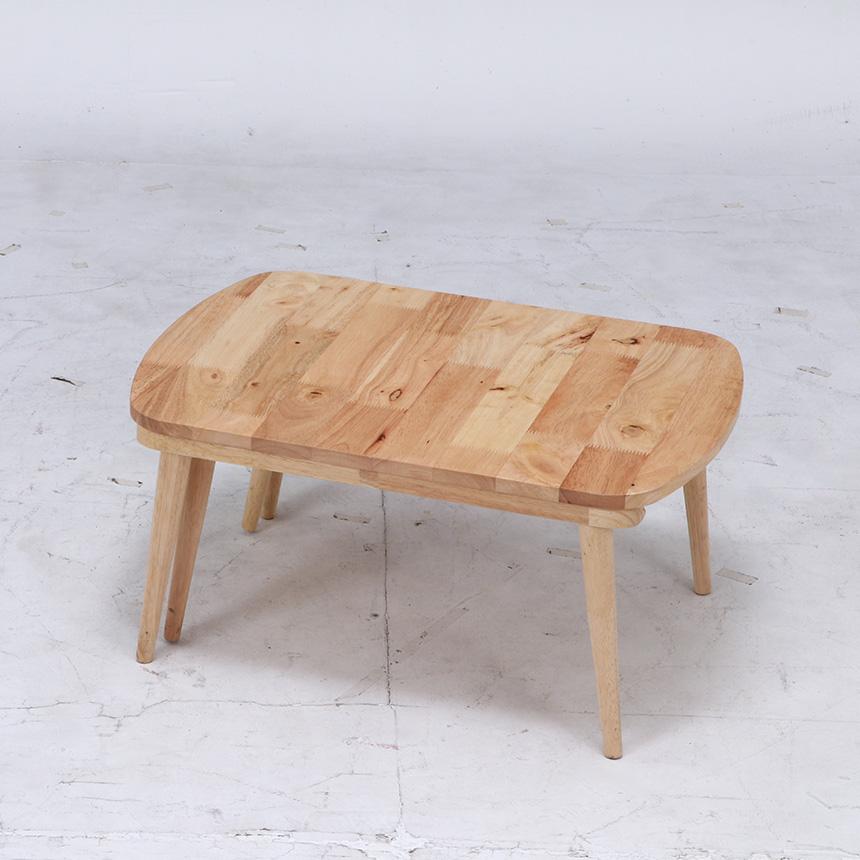 伸縮テーブル ローテーブル 天然木 北欧 Natural Signature 木製 伸縮