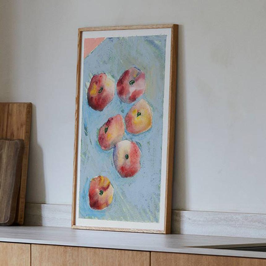 ポスター 北欧 アートポスター ペーパーコレクティブ Peaches 桃の静物