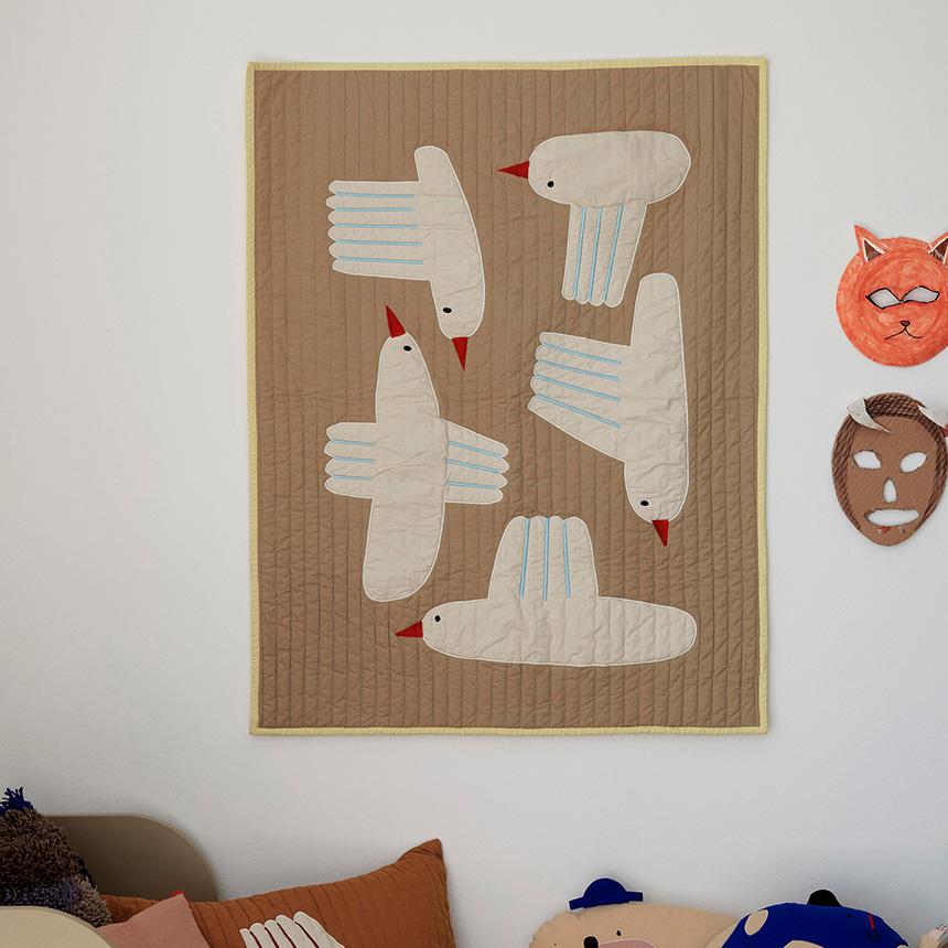 ブランケット 北欧 ひざ掛け ferm LIVING ファームリビング バード