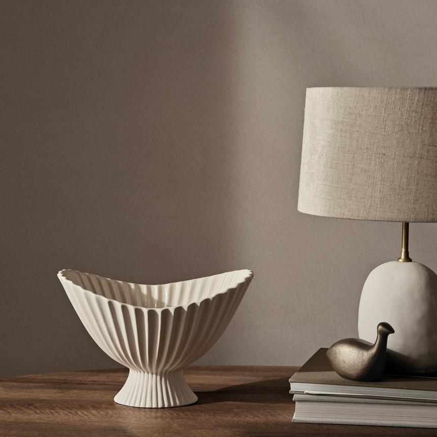 未使用ferm LIVING ファームリビングファウンテン ボウル オフホワイト FERM LIVING（ファームリビング） Fountain Bowl ファウンテン ボウル