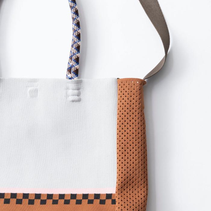 Tricote TRICOTE / トリコテ CHECKER LINE 2WAY TOTE BAG W21×H28 