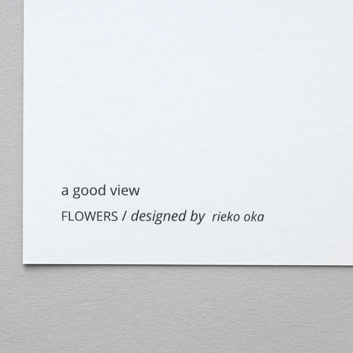 a good view ポスター FLOWERS（フラワーズ） 30×30cm 岡理恵子 アートポスター デザイン ウォールデコレーション おしゃれ｜gardiner｜05