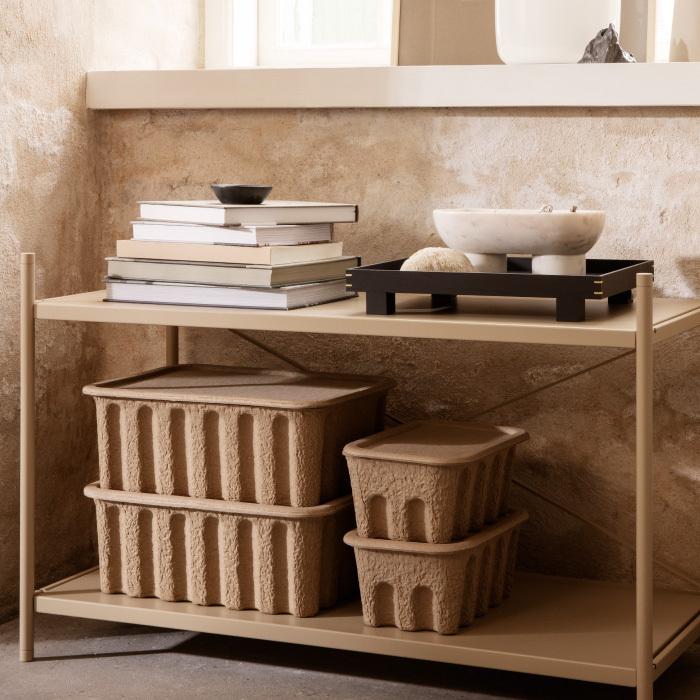 ferm LIVING/ファームリビング PAPER PULP BOX L 2個セット ペーパー