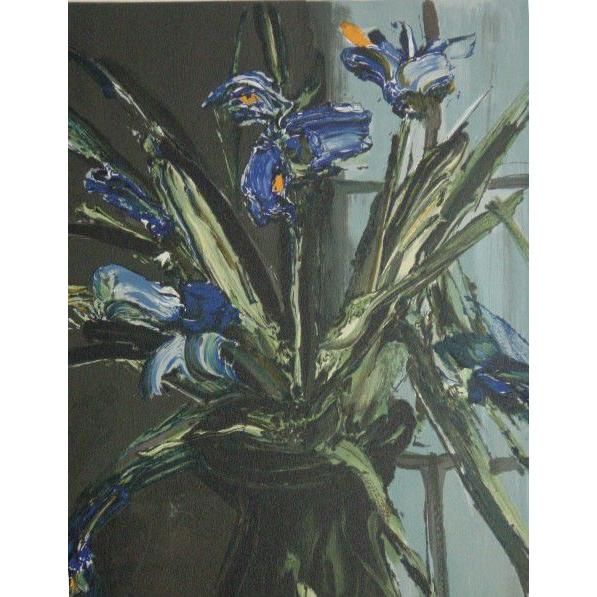 アイリスの花 ラポルト オリジナルリトグラフ 油絵タッチ 送料無料 La155ai アールフランギャルリーハニー 通販 Yahoo ショッピング